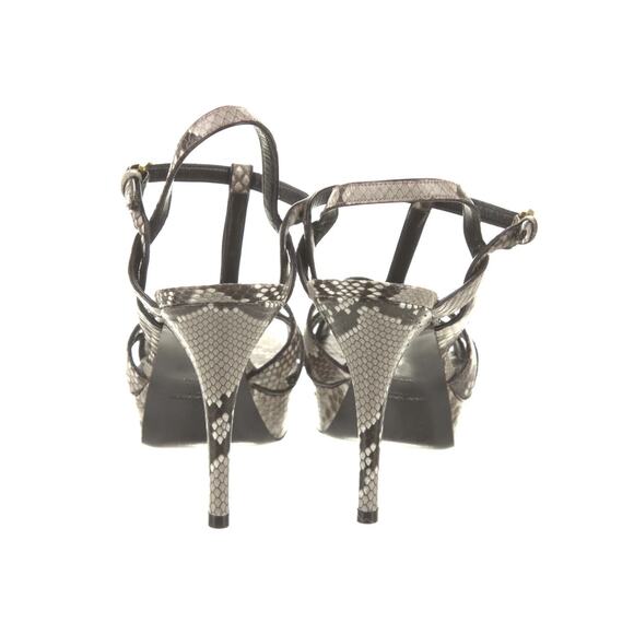 Saint Laurent Tribute 75 Python Platform Ankle Strap Heels Sandals Size 40 - Picture 4 of 7